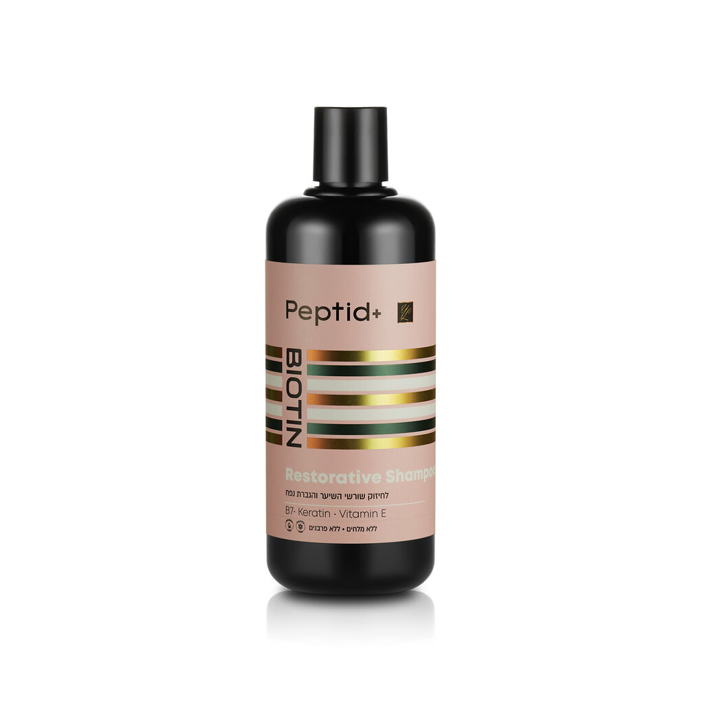 Šampoon Peptid+, Biotiini, E-Vitamiini ja Keratiiniga õhukestele ja volüümikatele juustele hind ja info | Šampoonid | kaup24.ee
