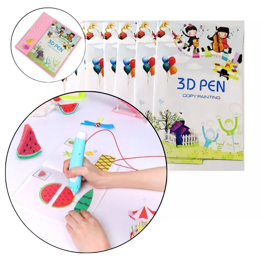 Šabloonide raamat 3D-pliiatsiga joonistamiseks hind ja info | Nutiseadmed ja aksessuaarid | kaup24.ee