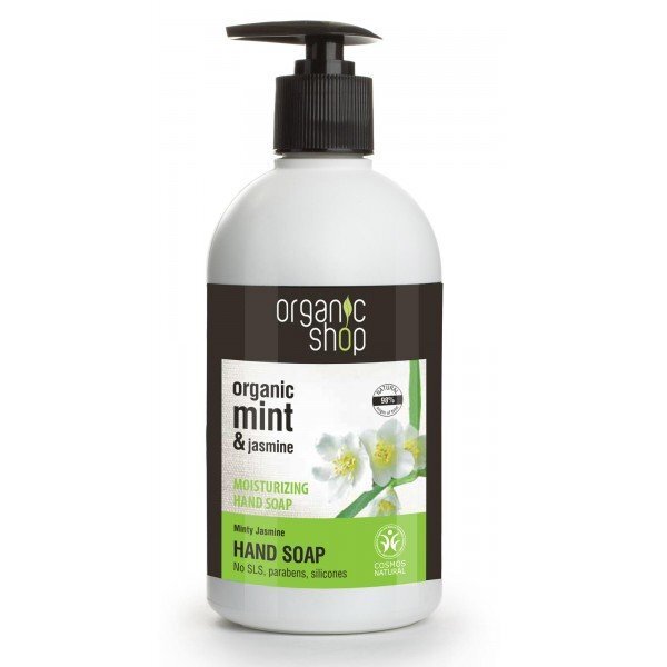 ORGANIC SHOP Mint & Jasmine vedelseep 500ml hind ja info | Seebid | kaup24.ee