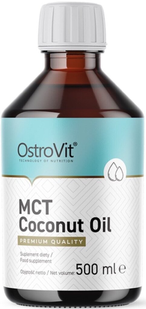 Ostrovit Kookospähkli MCT õli 500 ml hind ja info | Vitamiinid, toidulisandid, preparaadid tervise heaoluks | kaup24.ee