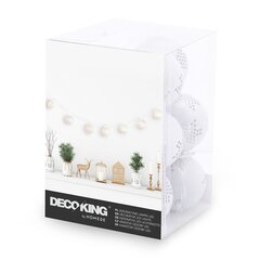 LED valguskett pallidega DecoKing, 1,5 m, 10, valge цена и информация | Рождественские украшения | kaup24.ee