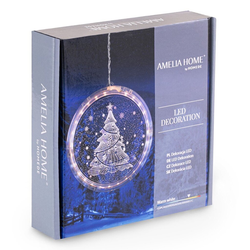 LED vanik AmeliaHome Christmas Tree, 0,17 m, 1, kollane hind ja info | Jõulukaunistused | kaup24.ee