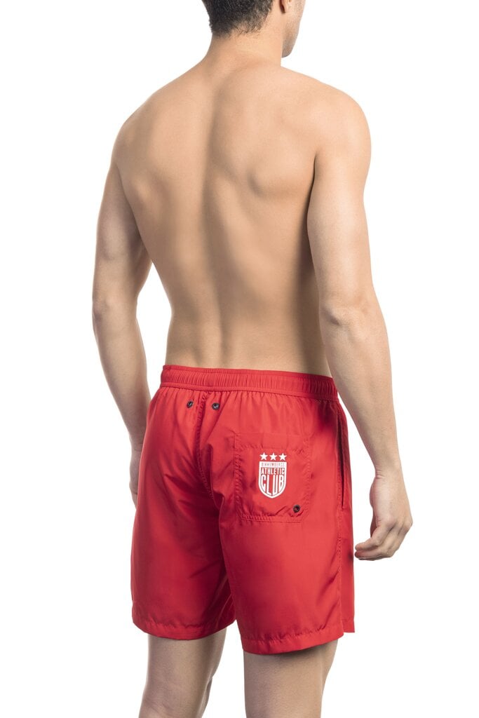 Meeste rannapüksid Bikkembergs Medium boardshort, Red XL hind ja info | Ujumispüksid, shortsid | kaup24.ee