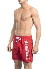 Meeste rannapüksid Bikkembergs Medium boardshort, Red XL hind ja info | Ujumispüksid, shortsid | kaup24.ee