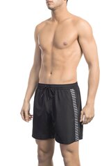 Meeste rannapüksid Bikkembergs Medium boardshort, Black XL цена и информация | Плавки, плавательные шорты | kaup24.ee