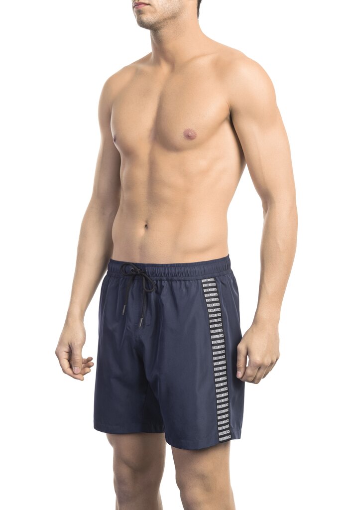 Meeste rannapüksid Bikkembergs Medium boardshort, Navy XL цена и информация | Ujumispüksid, shortsid | kaup24.ee