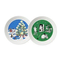 Arabia taldrikute komplekt Moomin, 19 cm, 2 tk. hind ja info | Lauanõud ja kööginõud | kaup24.ee