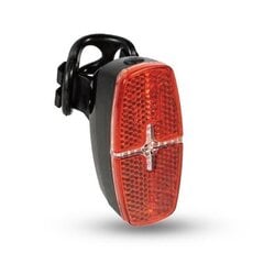 Задняя велосипедная лампа LED, 2xAAA батарея, IPX5 цена и информация | Велосипедные фонари, отражатели | kaup24.ee
