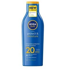 Увлажняющий лосьон для тела Nivea Sun Protect & Moisture SPF20 200 мл цена и информация | Кремы от загара | kaup24.ee