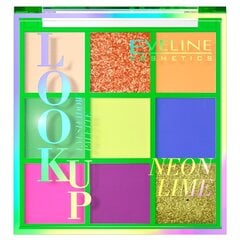 Палитра теней для век Eveline Look Up Neon Lime 10,8 г цена и информация | Тушь, средства для роста ресниц, тени для век, карандаши для глаз | kaup24.ee