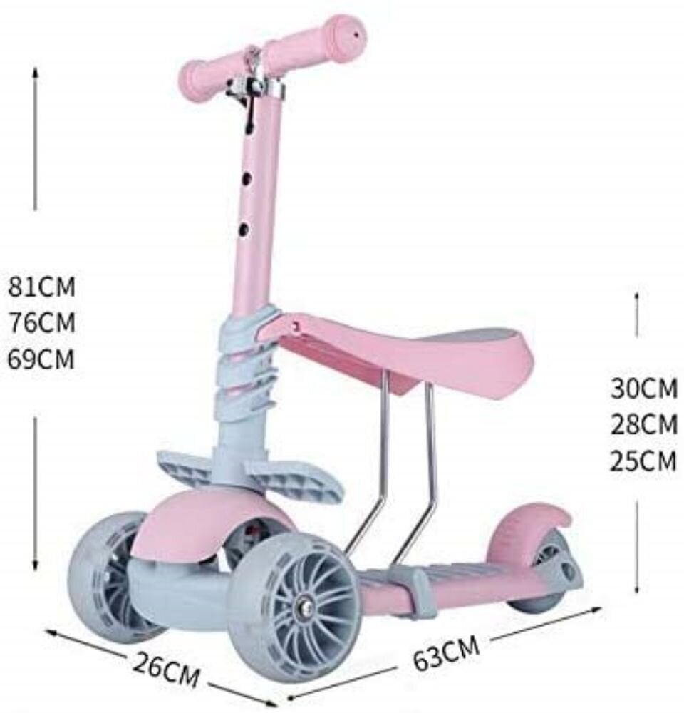 Laste kolmerattaline jalgratas kuni 20 kg, roosa hind ja info | Tõukerattad | kaup24.ee