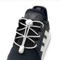 Elastsed ümmargused kinnituste ja otstega kingapaelad 3 mm 100 cm, värv valge mustaga цена и информация | Rõivaste ja jalatsite hooldus | kaup24.ee