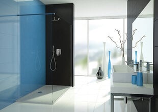 Walk-In dušikabiin Sanplast TX P/TX5b 110s, profiil - läikiv hõbedane, läbipaistev klaas W0 hind ja info | Dušikabiinide uksed ja seinad | kaup24.ee