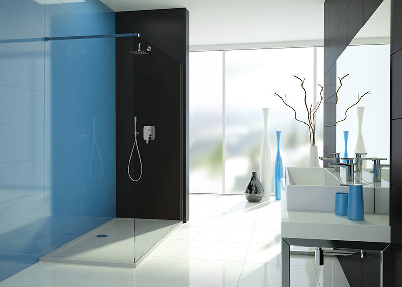 Walk-In dušikabiin Sanplast TX P/TX5b 110s, valge profiil , kaunistatud klaas grey hind ja info | Dušikabiinide uksed ja seinad | kaup24.ee