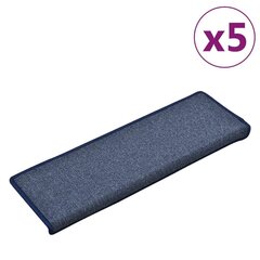 vidaXL trepimatid 5 tk, 65 x 25 cm, sinine цена и информация | Ковры | kaup24.ee