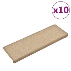 vidaXL trepimatid 10 tk, 65 x 25 cm, pruunikashall hind ja info | Vaibad | kaup24.ee