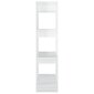 vidaXL raamaturiiul/ruumijagaja kõrgläikega valge 80x30x123,5 cm цена и информация | Riiulid | kaup24.ee