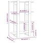 vidaXL raamaturiiul/ruumijagaja, Sonoma tamm, 80x30x123,5 cm hind ja info | Riiulid | kaup24.ee