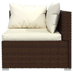 Комплект мебели с подушками, 11 частей, коричневый цена и информация | Комплекты уличной мебели | kaup24.ee