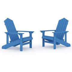 vidaXL Garden Adirondack Toolid, 2 tk., sinine, HDPE hind ja info | Aiatoolid | kaup24.ee