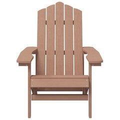vidaXL Garden Adirondack toolid, 2 tk., pruun, HDPE hind ja info | Aiatoolid | kaup24.ee