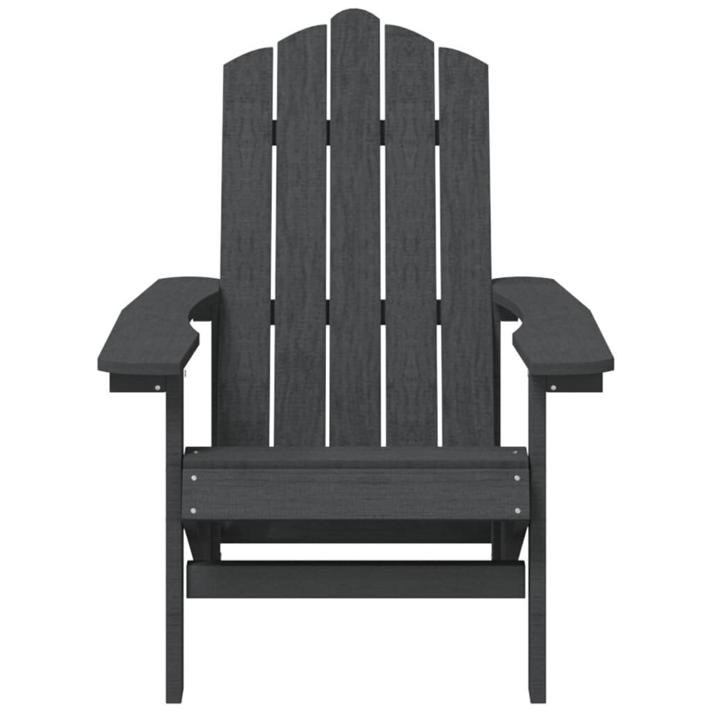 vidaXL Garden Adirondack toolid, 2 tk., antratsiitvärvi, HDPE цена и информация | Aiatoolid | kaup24.ee