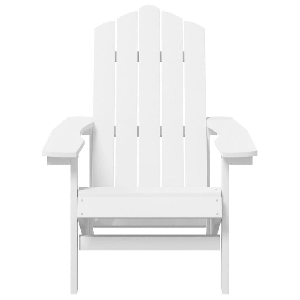 vidaXL Garden Adirondack toolid, 2 tk., valge, HDPE цена и информация | Aiatoolid | kaup24.ee