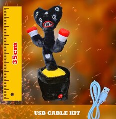 Мягкая поющая-танцующая игрушка Killy Willy (черная), 35 см цена и информация | Мягкие игрушки | kaup24.ee