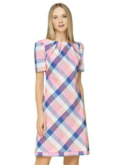 Хлопковое платье Lega SK145, розовое/синие цена и информация | Платья | kaup24.ee