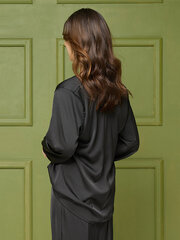 Satiinist pluus Lega MK90, must hind ja info | Naiste pluusid, särgid | kaup24.ee