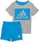 Adidas Spordikostüümid I Bl T Set Grey Blue H65822 H65822/92 цена и информация | Poiste särgid | kaup24.ee