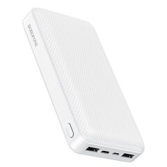 Внешний аккумулятор Power Bank Borofone BJ3A Type-C microUSB 2*USB (2A)  20000mAh белый цена и информация | Зарядные устройства Power bank | kaup24.ee