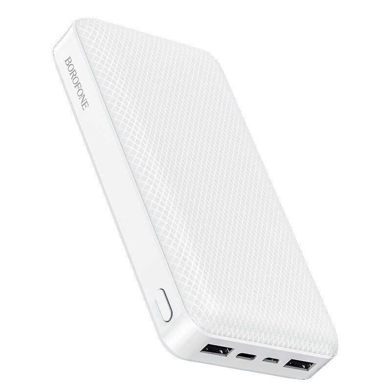 Väline aku Power Bank Borofone BJ3A Type-C microUSB 2*USB (2A) 20000mAh valge hind ja info | Akupangad | kaup24.ee