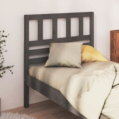 Изголовье кровати, 81x4x100 см, серое цена и информация | Кровати | kaup24.ee
