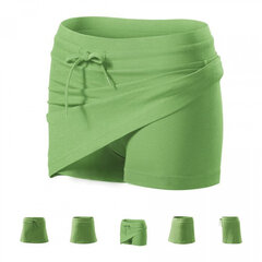 Naiste seelik-lühikesed püksid Malfini Two In One Grass Green ADL 6043913, roheline цена и информация | Юбки | kaup24.ee