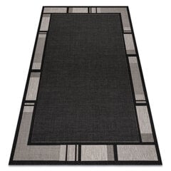 Sisal vaip SISAL FLOORLUX 20195 must / hõbe цена и информация | Ковры | kaup24.ee