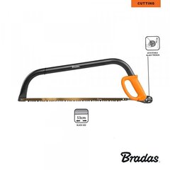 Лучковая пила Bradas цена и информация | Садовые инструменты | kaup24.ee