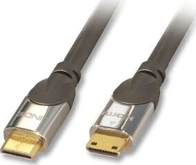 Kaabel Lindy HDMI Mini - HDMI Mini 1 m hind ja info | Kaablid ja juhtmed | kaup24.ee