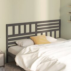 Изголовье кровати, 186x4x100 см, серое цена и информация | Кровати | kaup24.ee