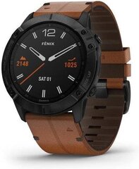 Gps-spordikell Garmin fēnix® 6X Pro, Sapphire Black/Brown: 010-02157-14 цена и информация | Смарт-часы (smartwatch) | kaup24.ee