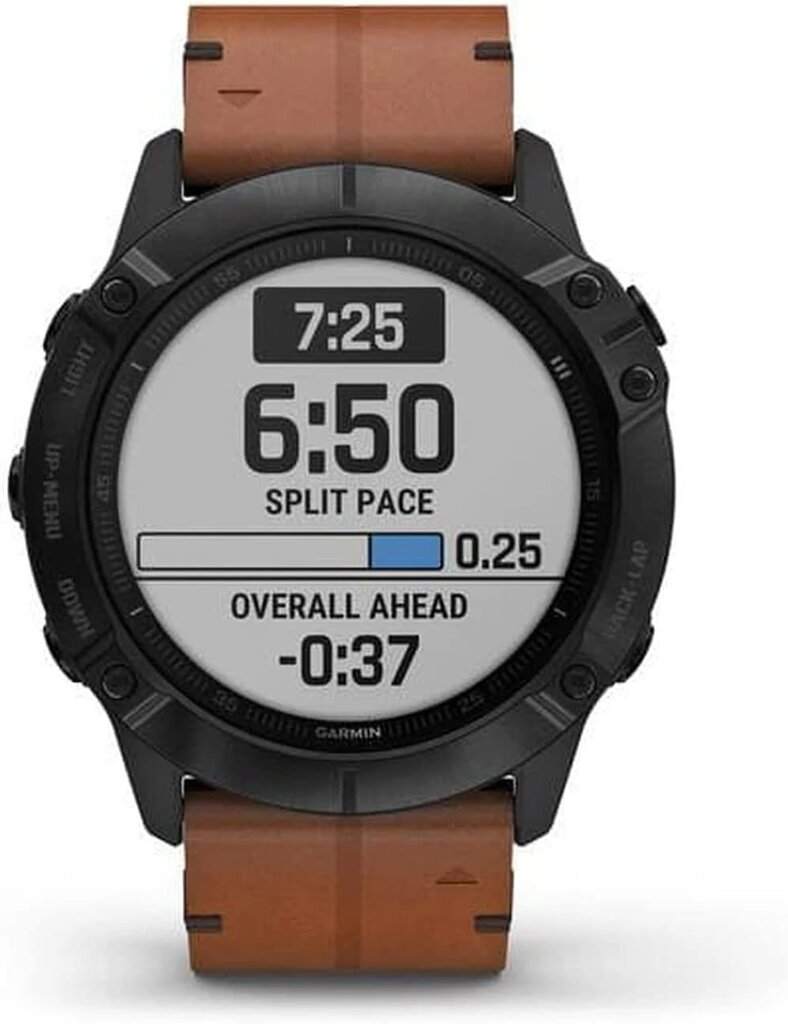 Gps-spordikell Garmin fēnix® 6X Pro, Sapphire Black/Brown: 010-02157-14 hind ja info | Nutikellad (smartwatch) | kaup24.ee