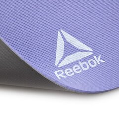 Joogamatt Reebok kahepoolne, 6 mm, lilla/hall цена и информация | Коврики для йоги, фитнеса | kaup24.ee