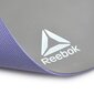 Joogamatt Reebok kahepoolne, 6 mm, lilla/hall цена и информация | Joogamatid | kaup24.ee