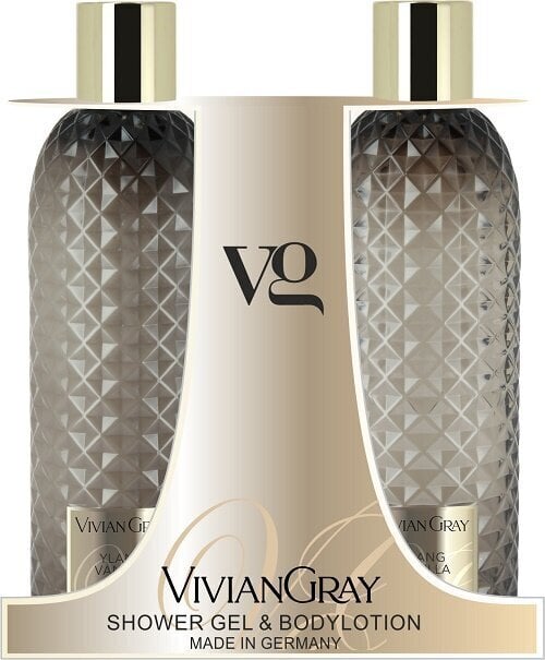 Komplekt: dušigeel ja ihupiim Vivian Gray Gemstone Ylang-ylang & Vanilla, 2 x 300 ml hind ja info | Dušigeelid, õlid | kaup24.ee