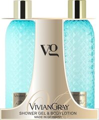 Komplekt dušigeel ja ihupiim Vivian Gray Gemstone Jasmine & Patchouli, 2 x 300 ml hind ja info | Dušigeelid, õlid | kaup24.ee