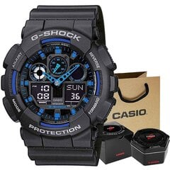 Наручные часы Casio G-Shock GA-100-1A2ER 20 Bar VVA2908 цена и информация | Мужские часы | kaup24.ee