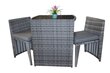 Terrassimööbli komplekt, kaks tooli, laud hind ja info | Aiamööbli komplektid | kaup24.ee