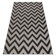 Sisal vaip SISAL FLOORLUX 20340 hõbe / must Zigzag