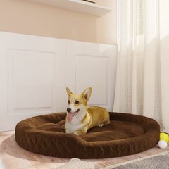 vidaXL koeravoodi, pruun, 110 x 90 x 23 cm, plüüs hind ja info | Pesad, padjad | kaup24.ee