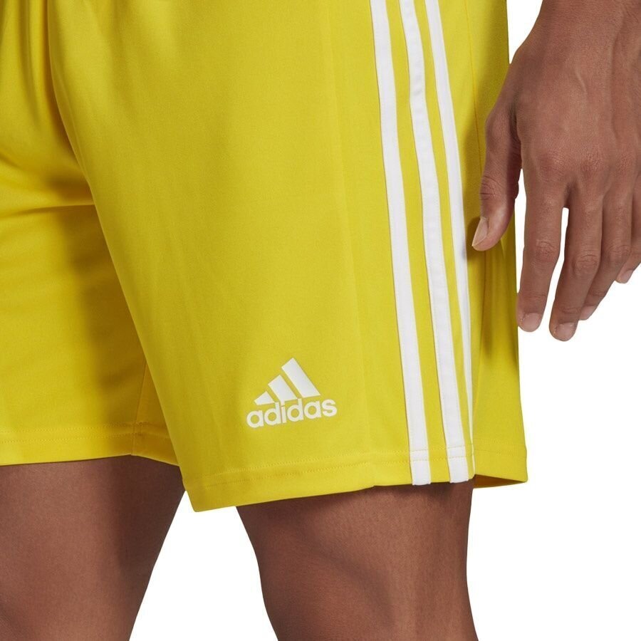 Meeste lühikesed püksid adidas Squadra 21 GN5772, kollane, S цена и информация | Jalgpalli varustus ja riided | kaup24.ee